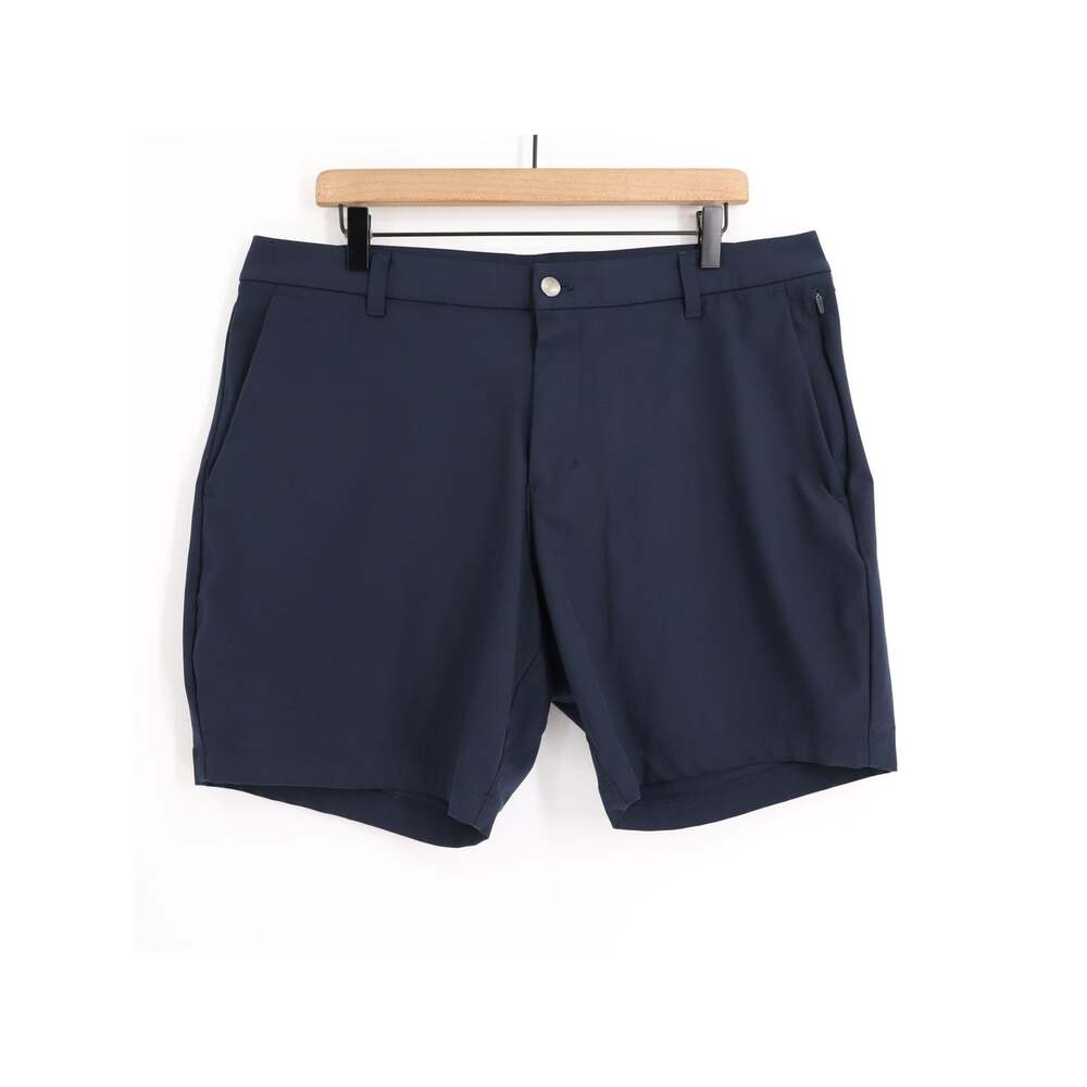 Lululemon Commission Classic Fit Sz 36 Shorts 7" Inseam Warpstreme True Navy